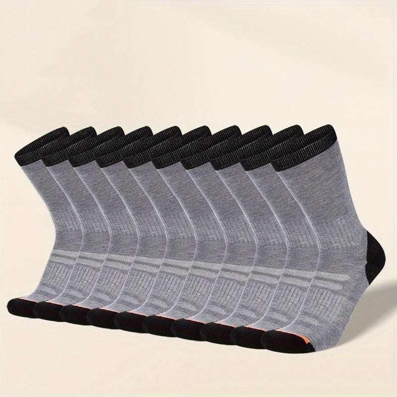 Polyester Elastane Crew Socks For Men - 5