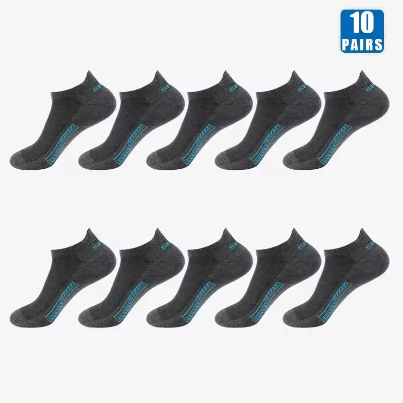Polyester Elastane Low Cut Casual Mens Socks