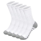 5 Pair Polyester Elastane Crew Socks