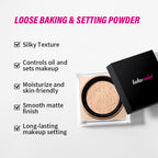 Matte Finish Loose Setting Powder Makeup With Puff