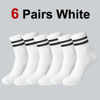 Polyester Elastane Casual Crew Socks Breathable Sweat Absorbing