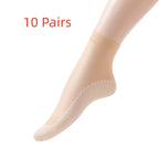 Womens Polyester Nylon Anti Slip Casual Socks