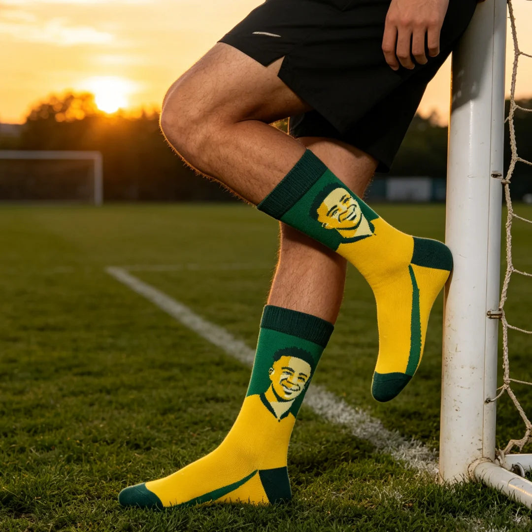 Cotton Polyester Knee High Athletic Socks - 13