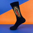 Polyester Elastane Crew Socks Our Lady of Guadalupe Print