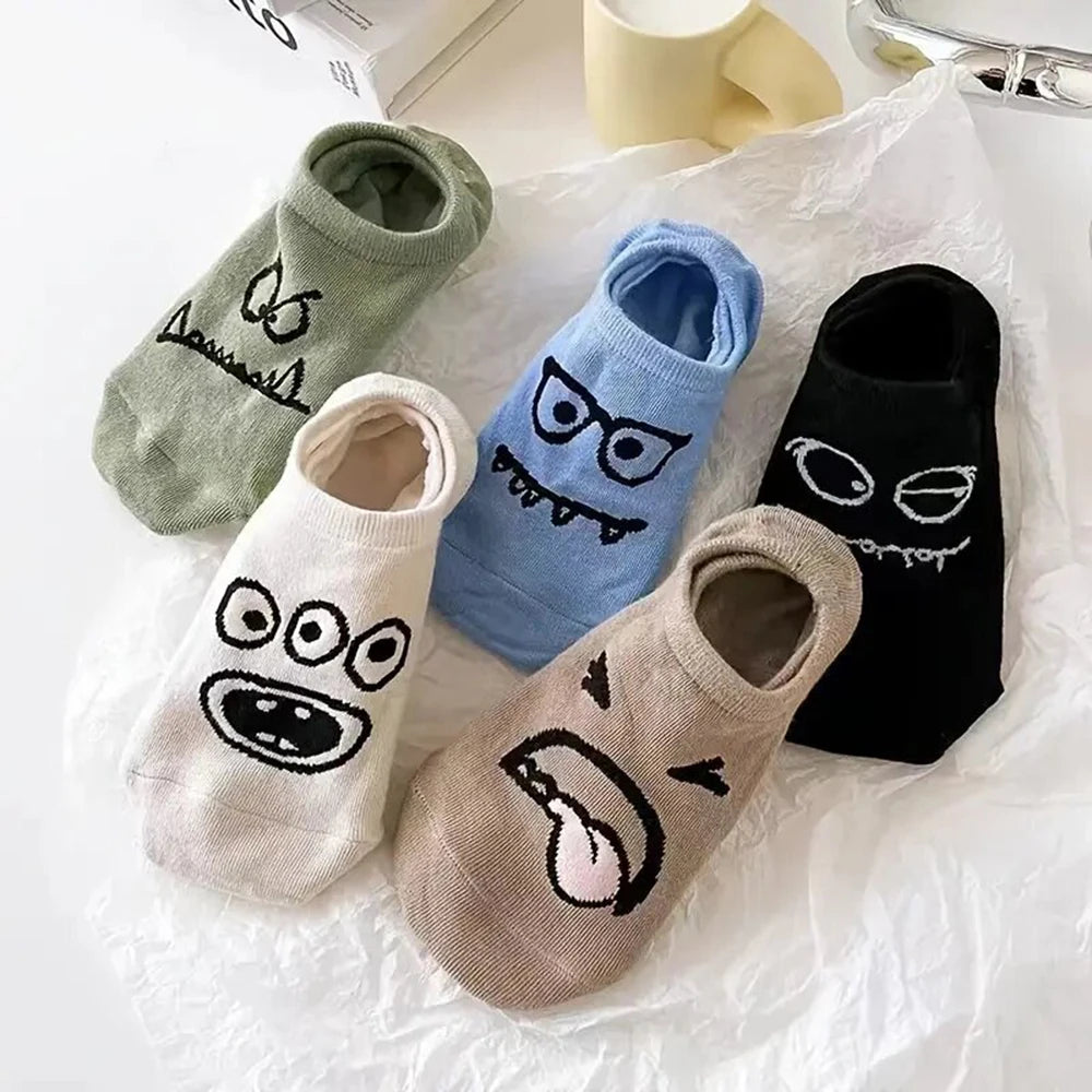 5 Pack Mens Polyester Blend Breathable Ankle Socks - 20