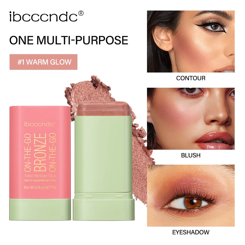 Cream Bronzer and Highlighter Multi Use Face and Body Makeup Stick - 1