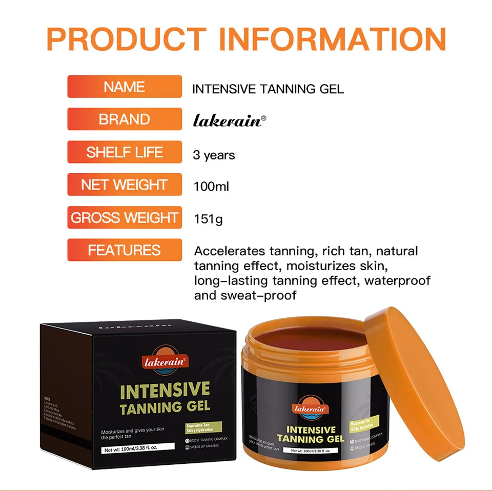 Intensive Tanning Gel Sun Bronzer Moisturizer