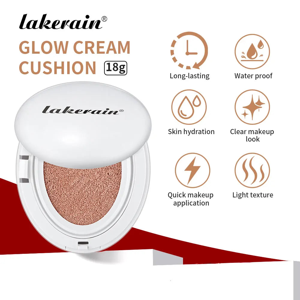 Liquid Foundation Air Cushion Compact for Hydrating Glow Finish