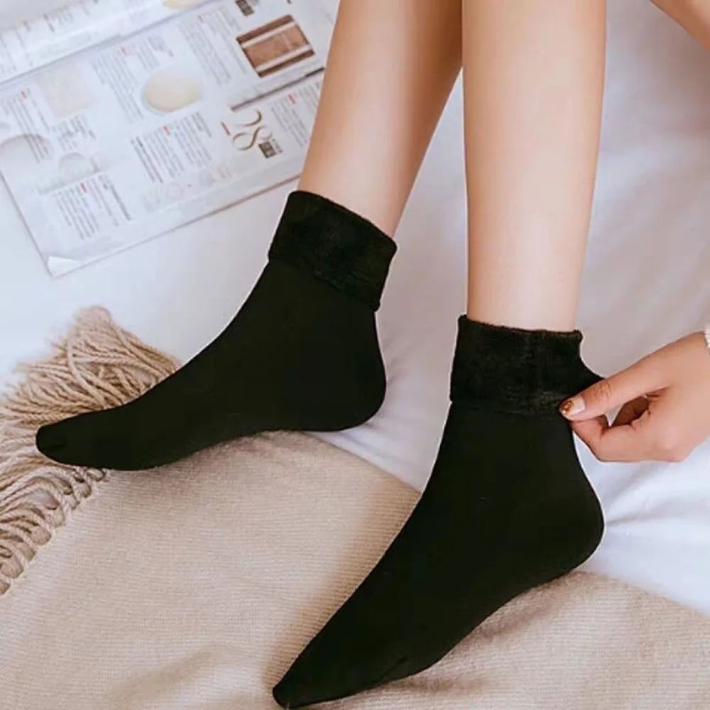 Polyester Fleece Lined Winter Socks - 19