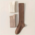 Polyester Elastane Blend Calf Socks for Women