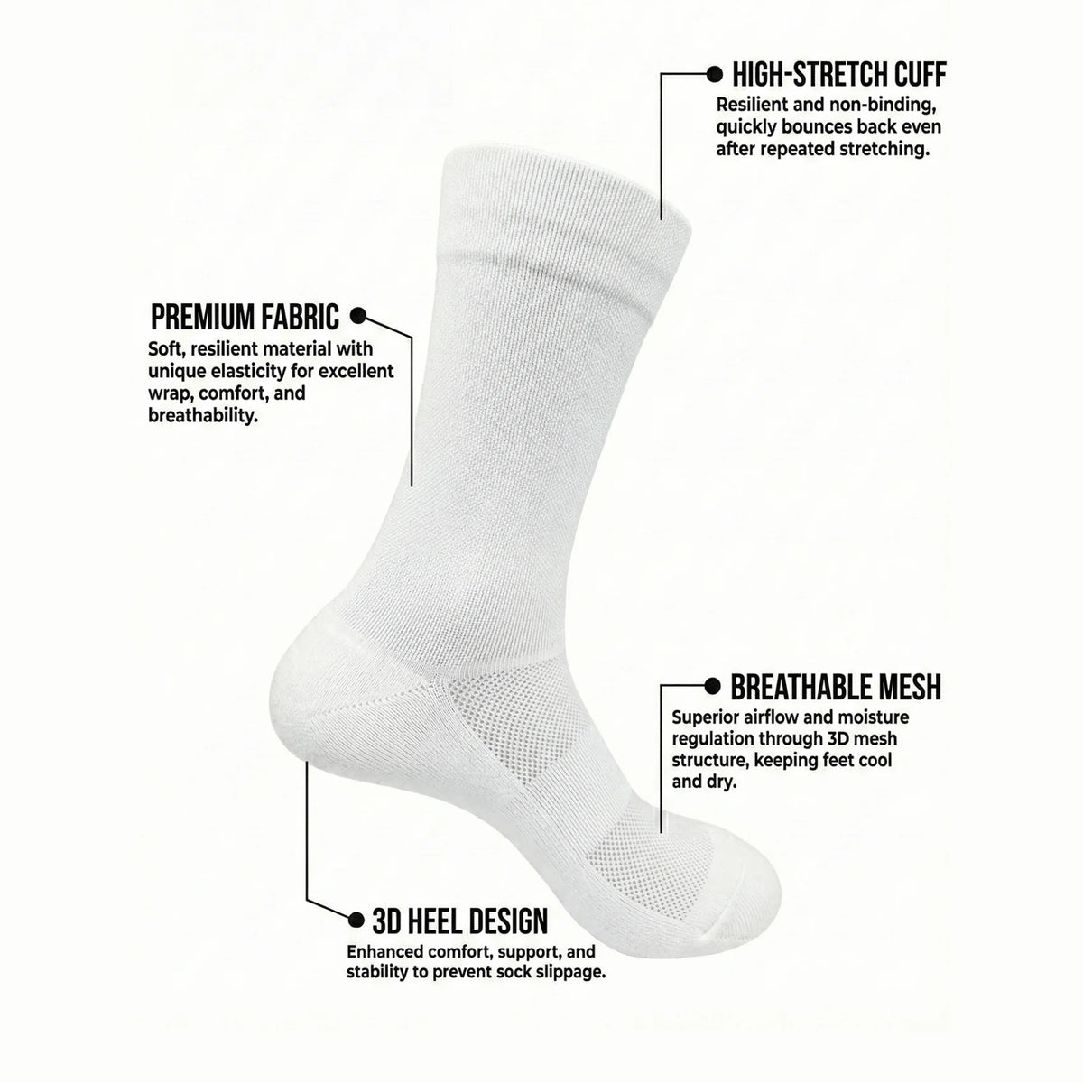Polyester Elastane Compression Cycling Socks