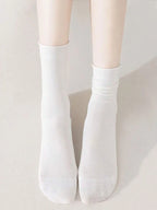 10 Pairs Nylon Elastane Mid Length Casual Socks