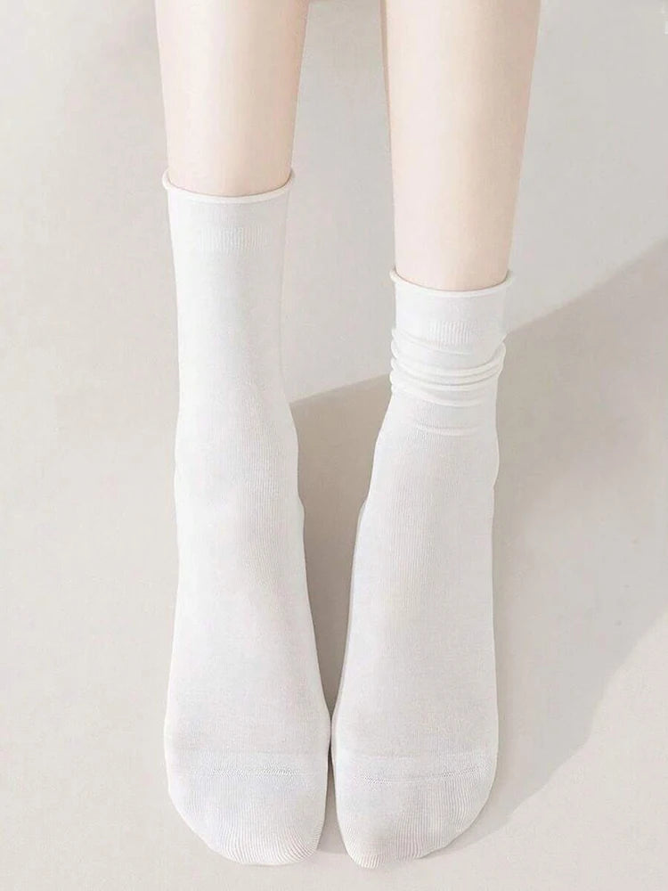 10 Pairs Nylon Elastane Mid Length Casual Socks
