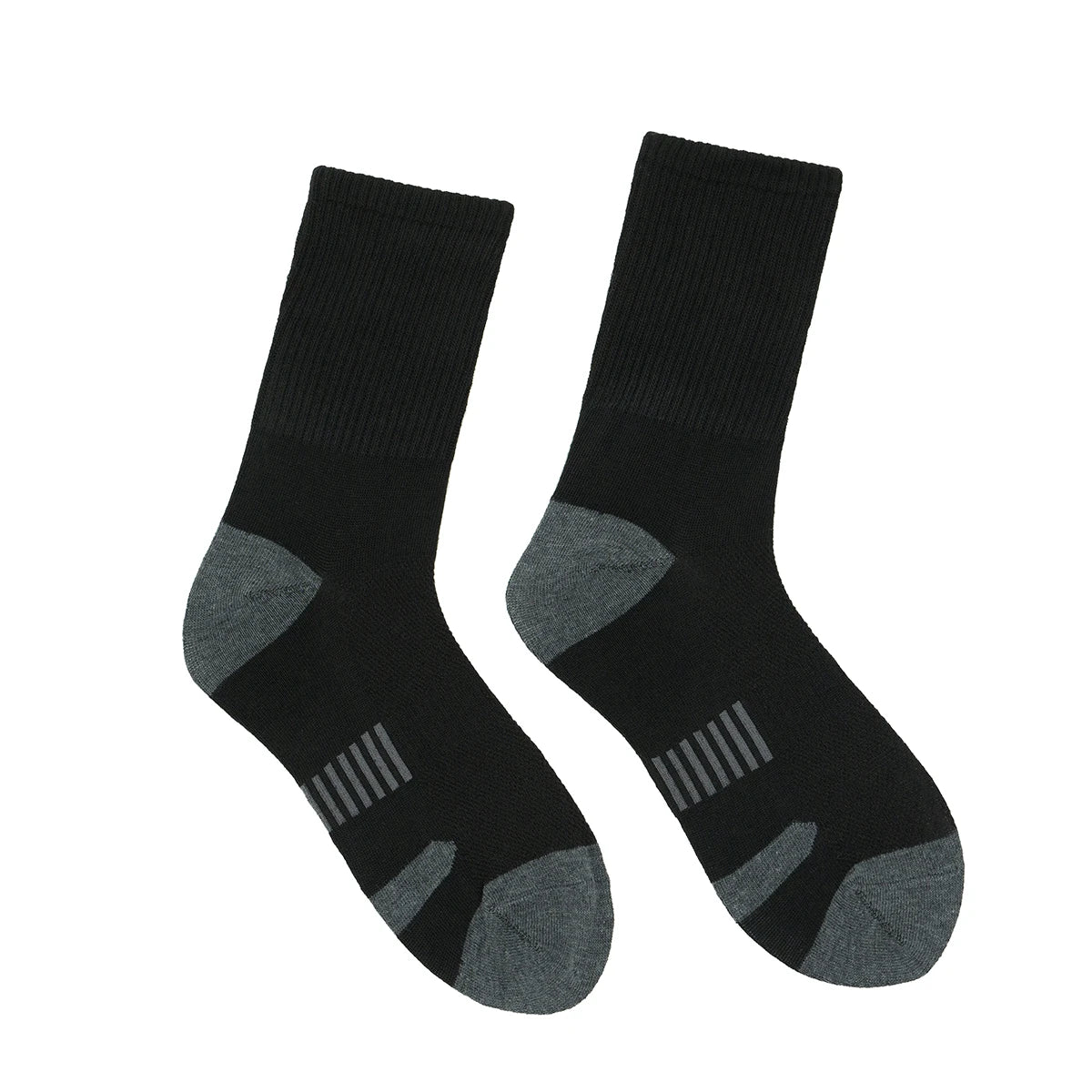 Polyester Elastane Mens Crew Socks 6 Pair Set