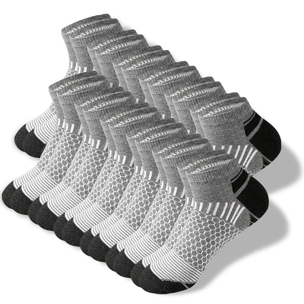 Polyester Blend Casual Ankle Socks For Men - 6