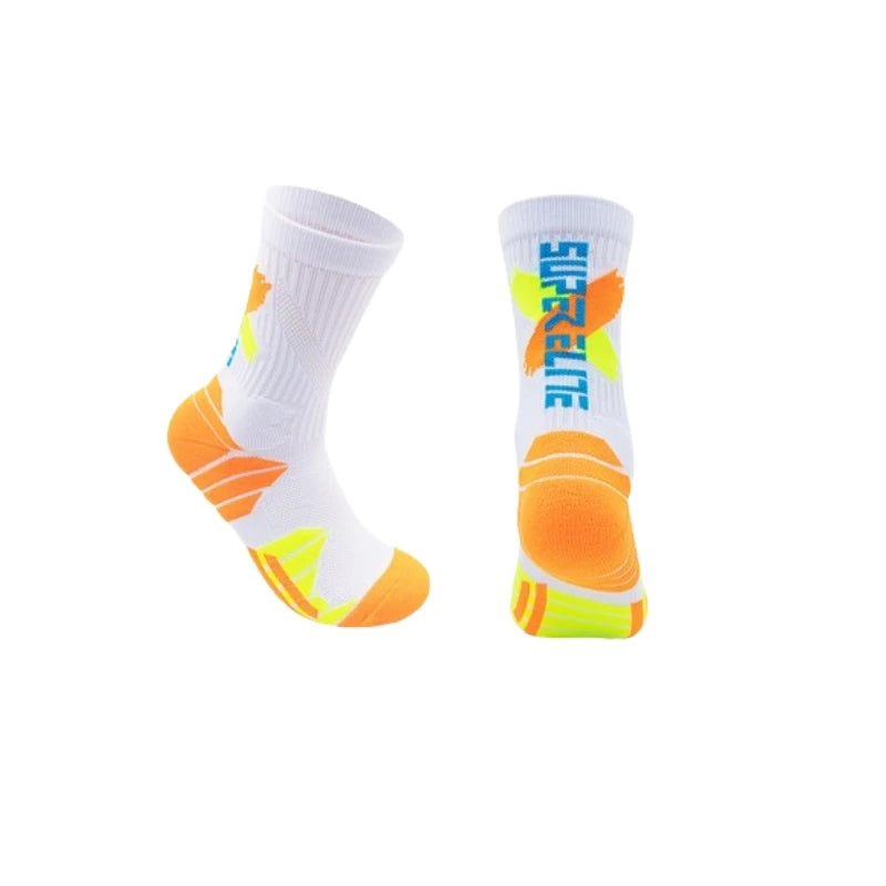 Nylon Polyester High Tube Athletic Sports Socks - 9