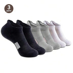 5 Pack Mens Polyester Blend Breathable Ankle Socks