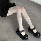 Floral Pattern Nylon Pantyhose Tights