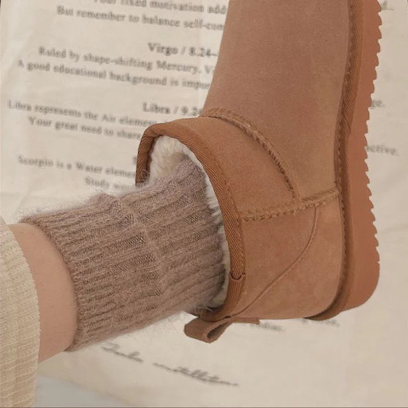 Polyester Elastane Warm Winter Mid Tube Socks