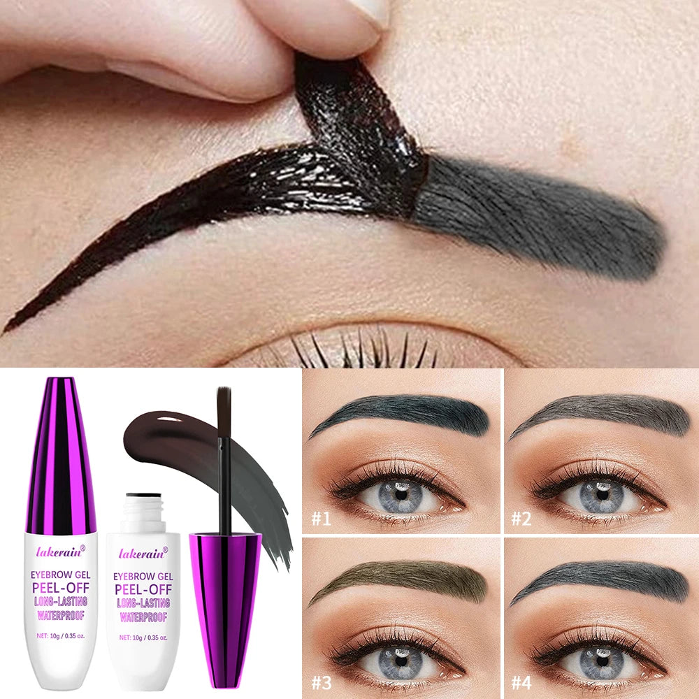Waterproof Peel Off Eyebrow Tint Gel Long Lasting Tattoo Cream