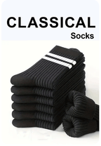 Polyester Blend Striped Mid Tube Mens Casual Crew Socks
