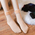 Thick Fleece Lined Winter Socks for Women
