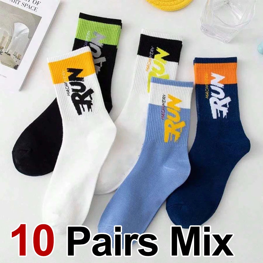 Polyester Spandex Crew Sports Socks