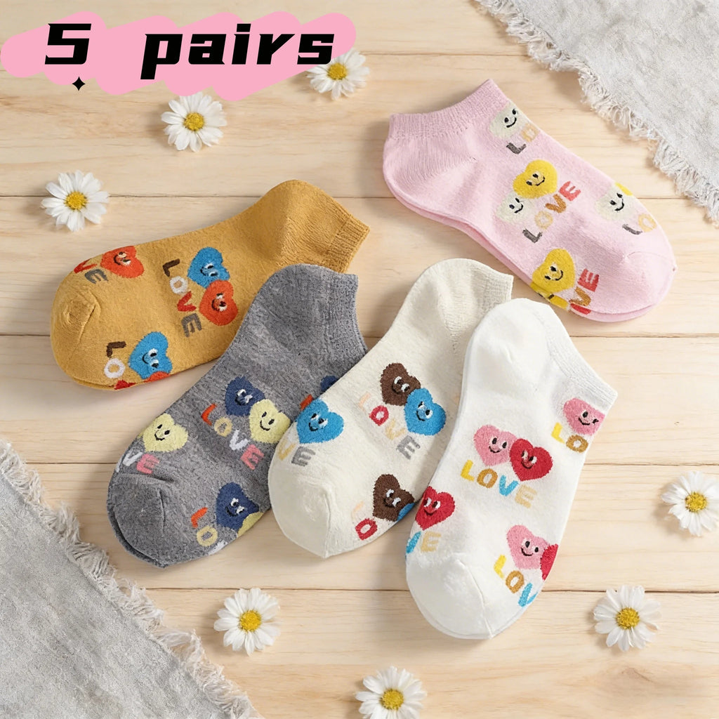 Polyester Elastane Low Tube Casual Socks for Women