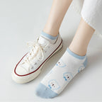Polyester Elastane Cartoon Bear Ankle Socks