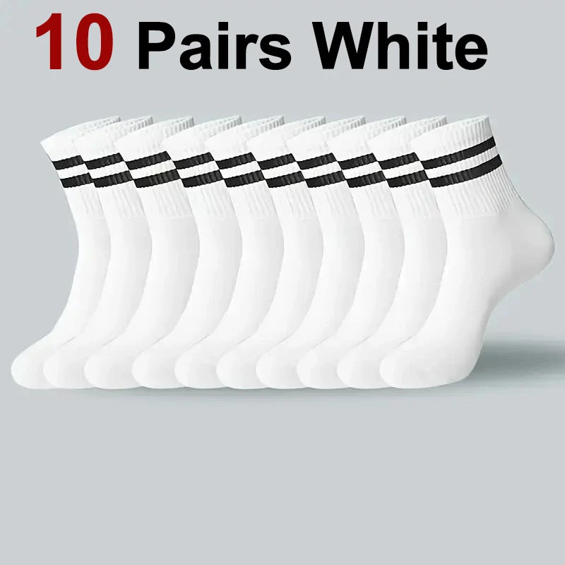 Polyester Spandex Casual Middle Tube Socks