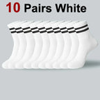 Polyester Blend Crew Socks Breathable Athletic Footwear