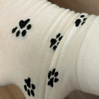 Polyester Elastane Cartoon Pattern Crew Socks for Women