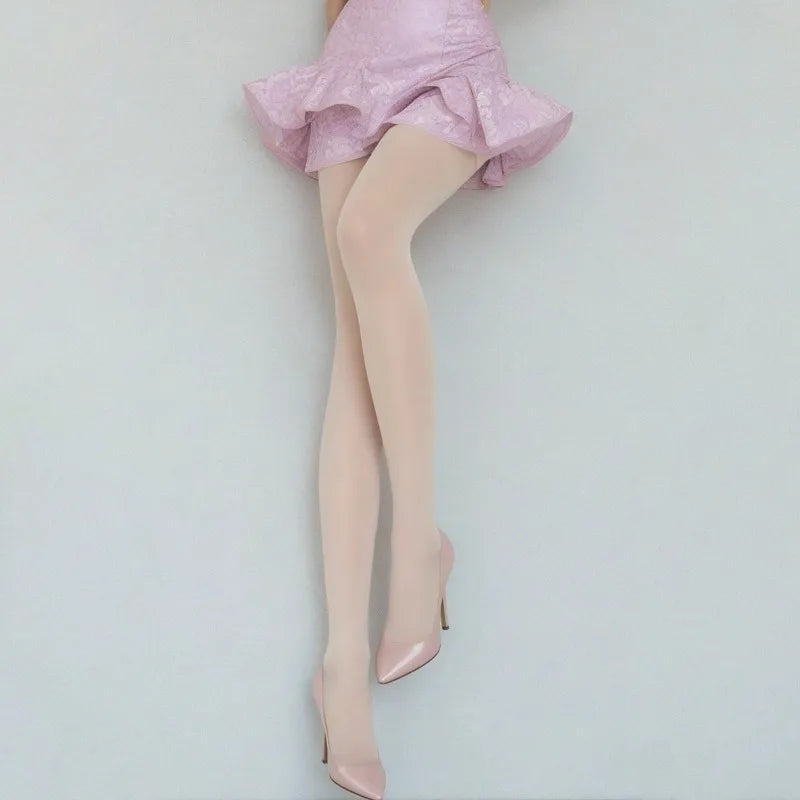 Nylon Elastane Solid Color Opaque Tights
