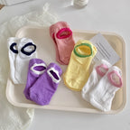 5 Pair Women Low Cut Nylon Ankle Socks