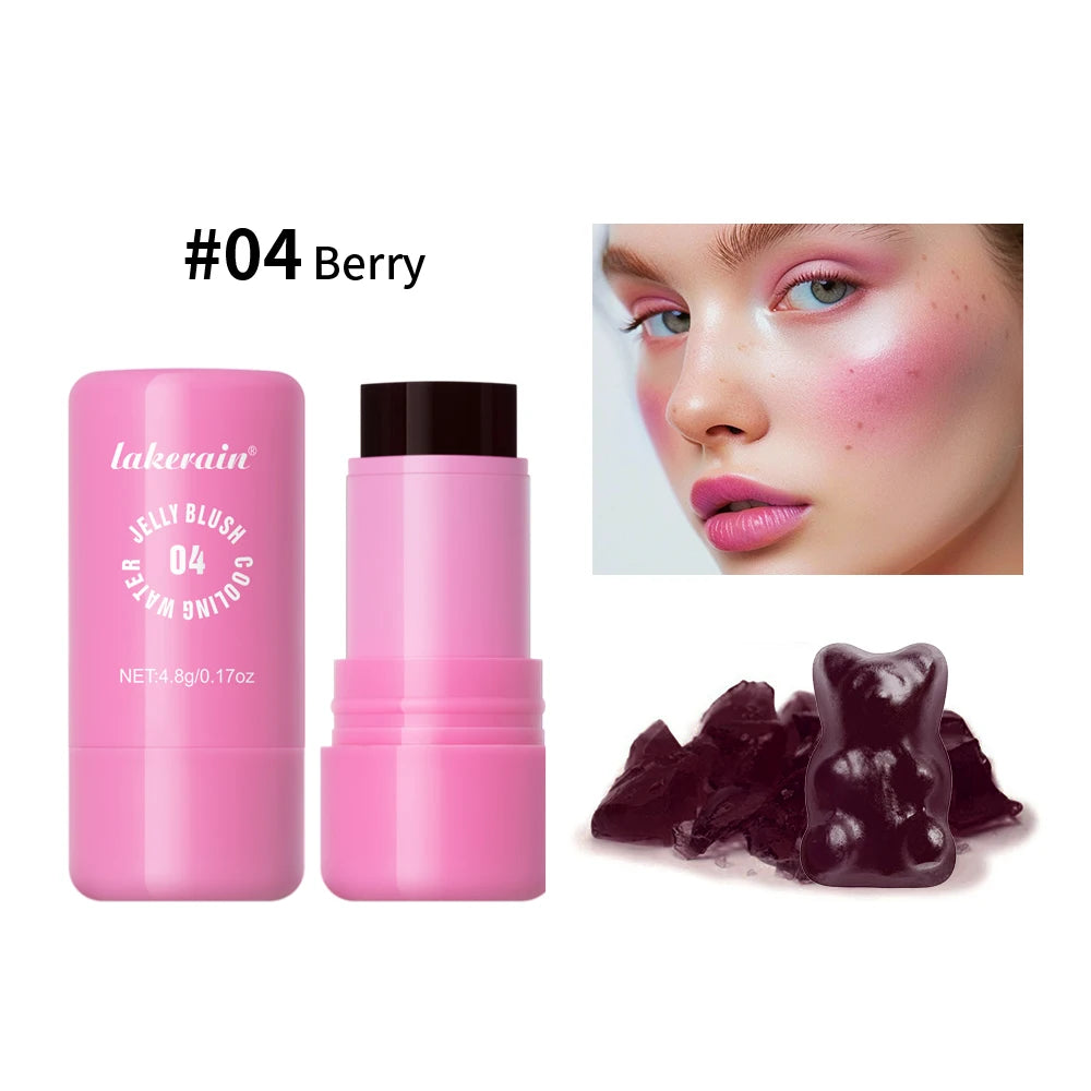 Cooling Water Jelly Tint Blush Stick for Lips and Cheeks - 21
