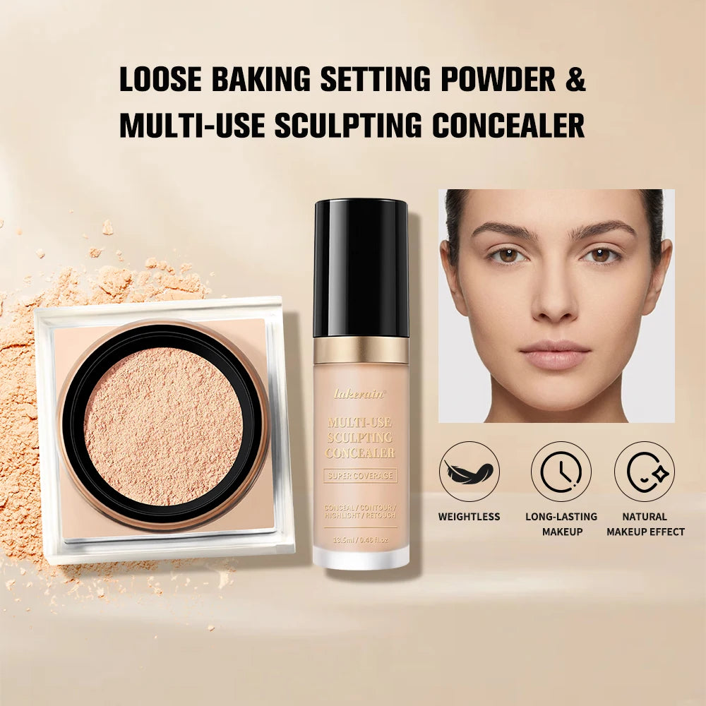 Concealer And Setting Powder Makeup Set
