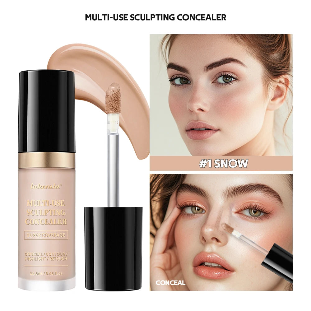 5 Color Liquid Face Concealer Waterproof Oil Control Foundation - 21