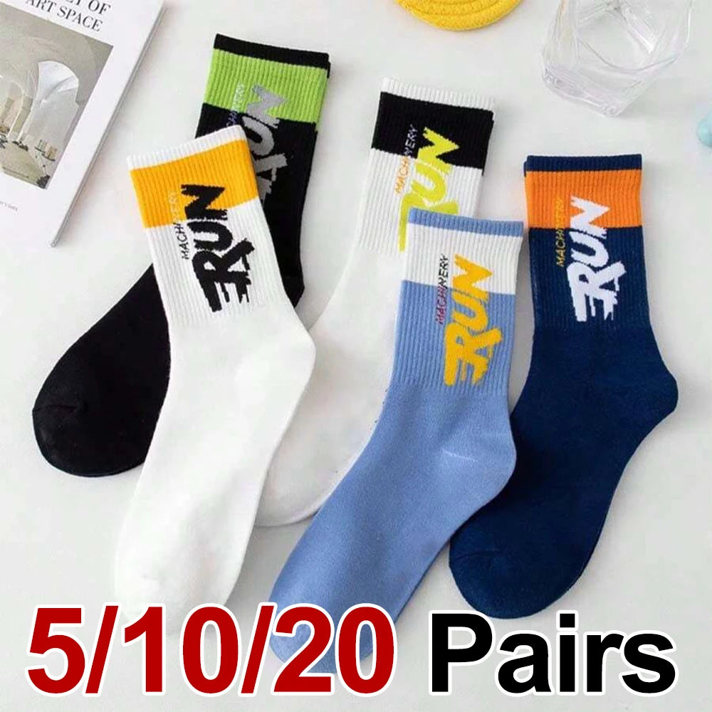 Polyester Spandex Crew Sports Socks