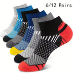 Polyester Blend Casual Ankle Socks For Men