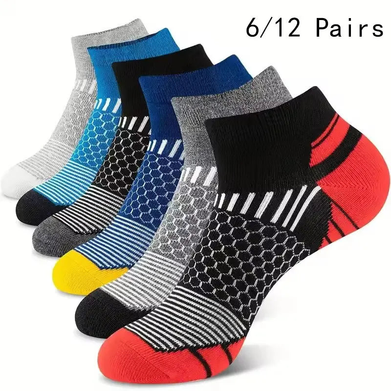 Polyester Blend Casual Ankle Socks For Men