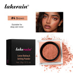 Matte Finish Loose Setting Powder Makeup With Puff