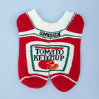Cotton Blend Tomato Print Ankle Socks