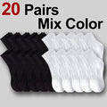 Polyester Blend Mid Calf Crew Socks Multipack