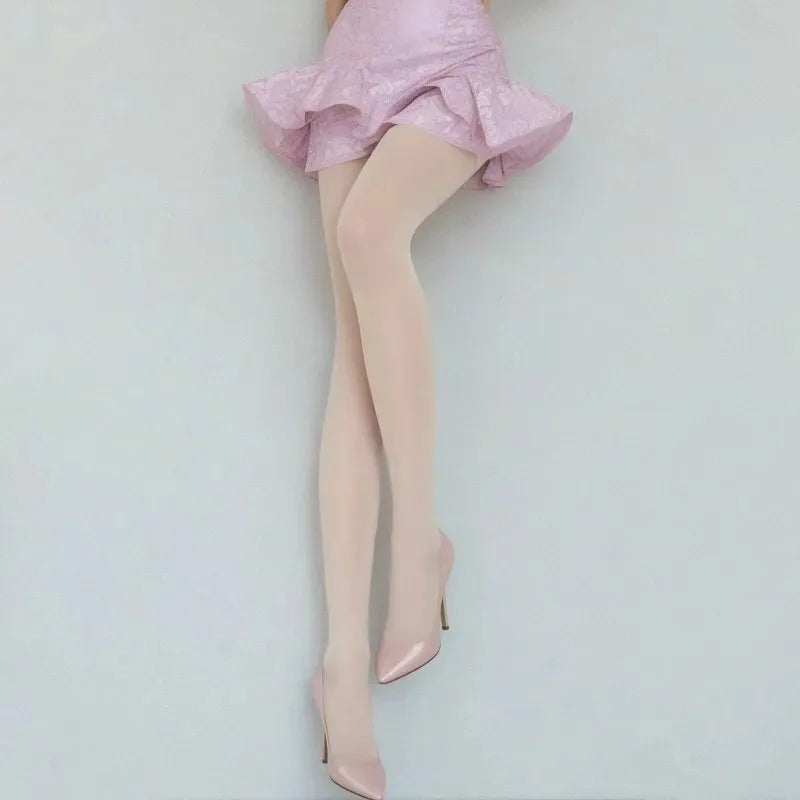 Nylon Elastane Solid Color Opaque Tights