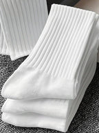 5 Pairs Polyester Elastane Crew Socks