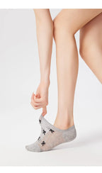 Cotton Mesh No Show Liner Socks for Women