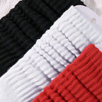 Polyester Elastane Knit Slouch Crew Socks