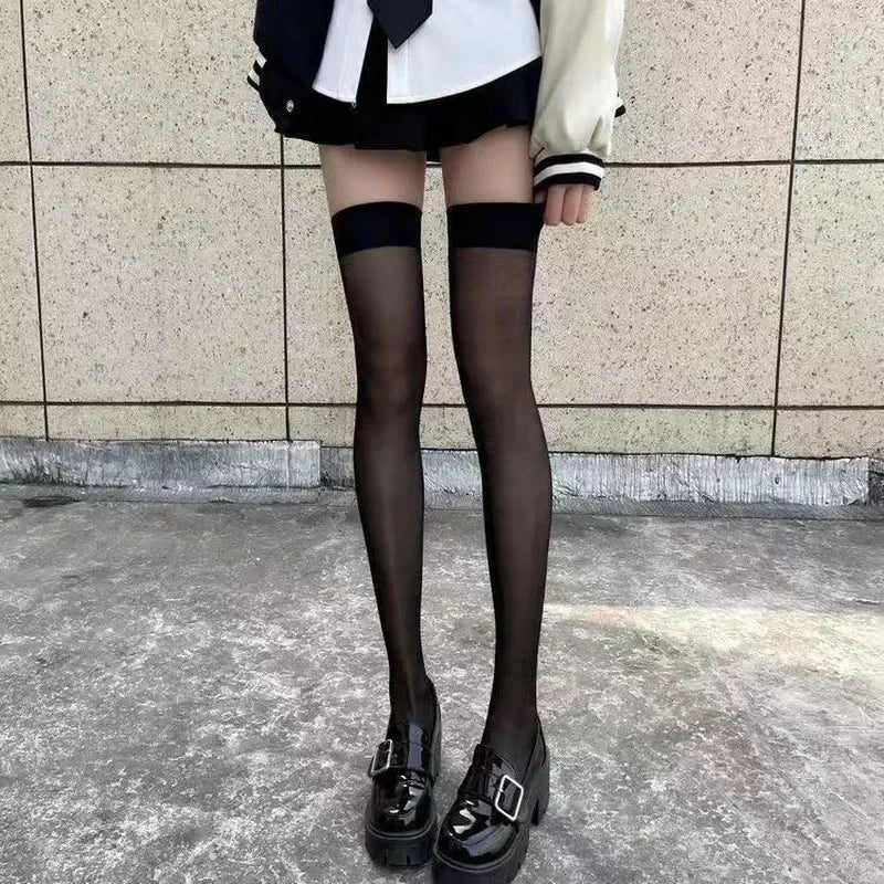 Nylon Thigh High Stockings For Women