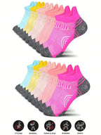 Unisex Polyester Low Cut Ankle Socks 5 Pair Pack
