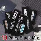 Polyester Elastane Casual Crew Socks